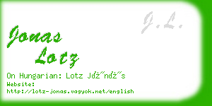 jonas lotz business card